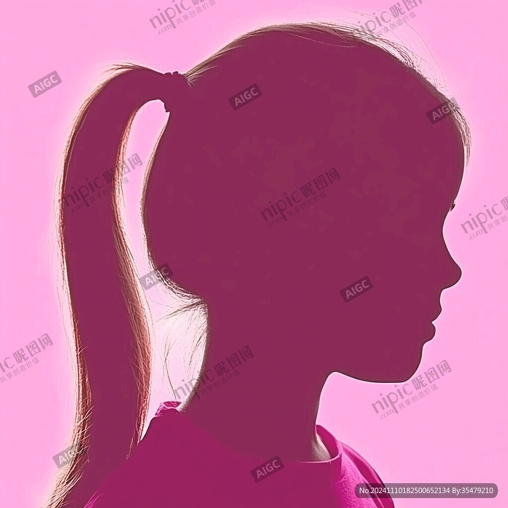 女童侧影