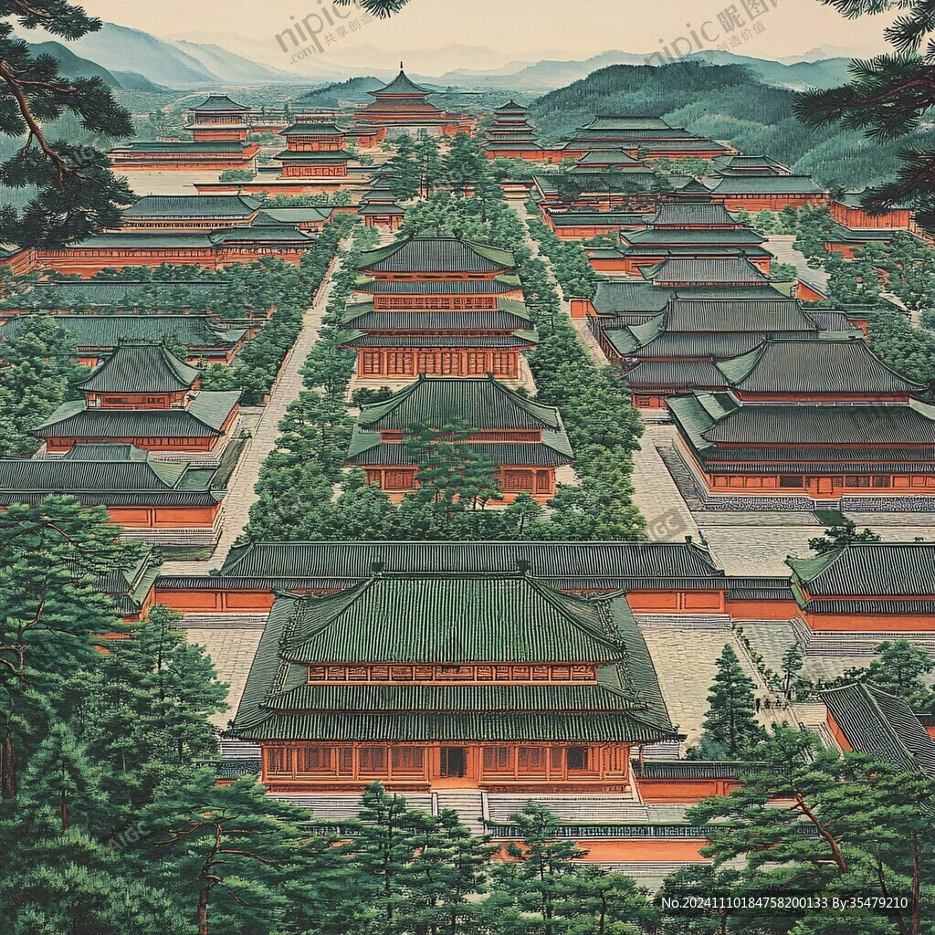 天一阁插画