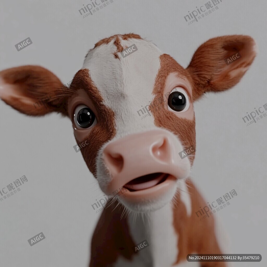3d卡通牛