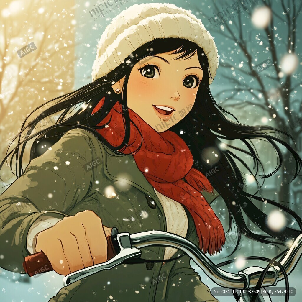 青春题材人物插图