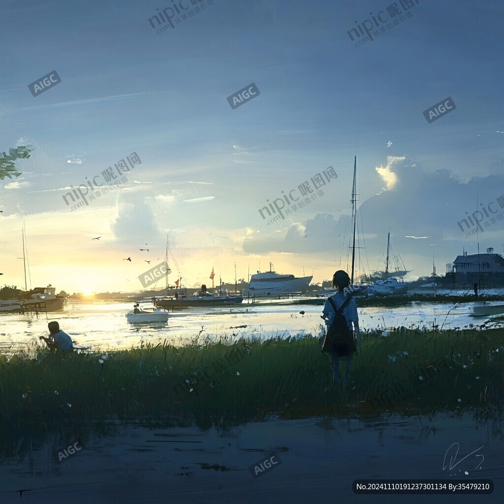 风景厚涂