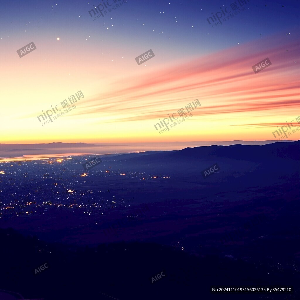 台回山夜景