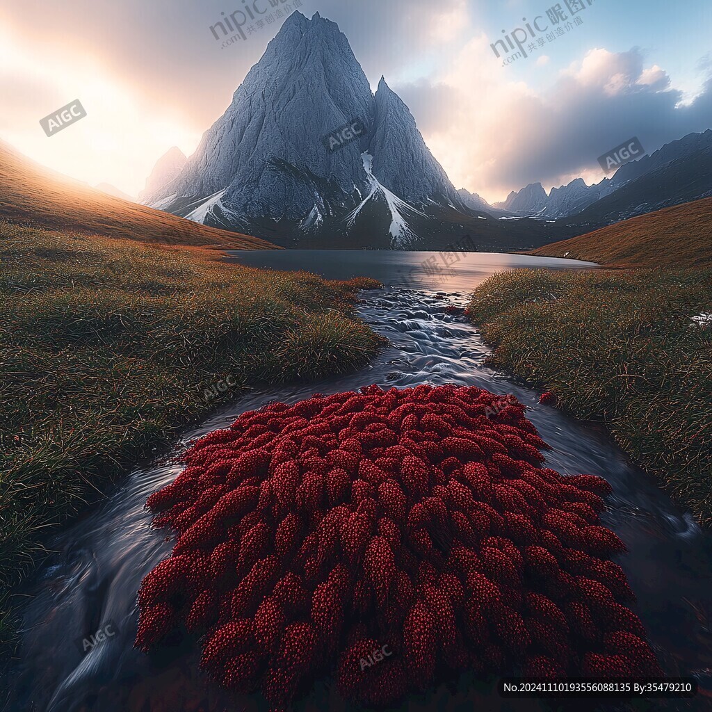 3d悬浮小山