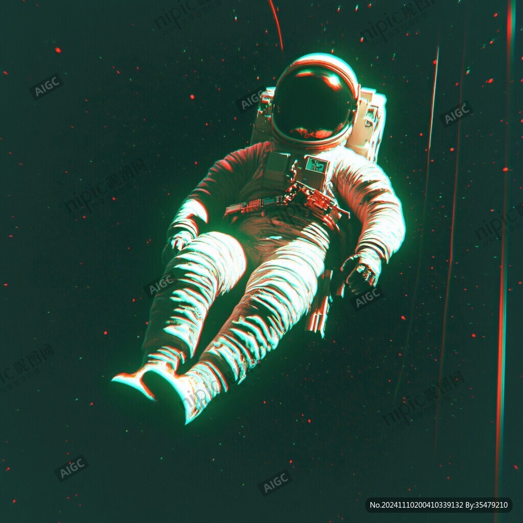 遨游太空的宇航员