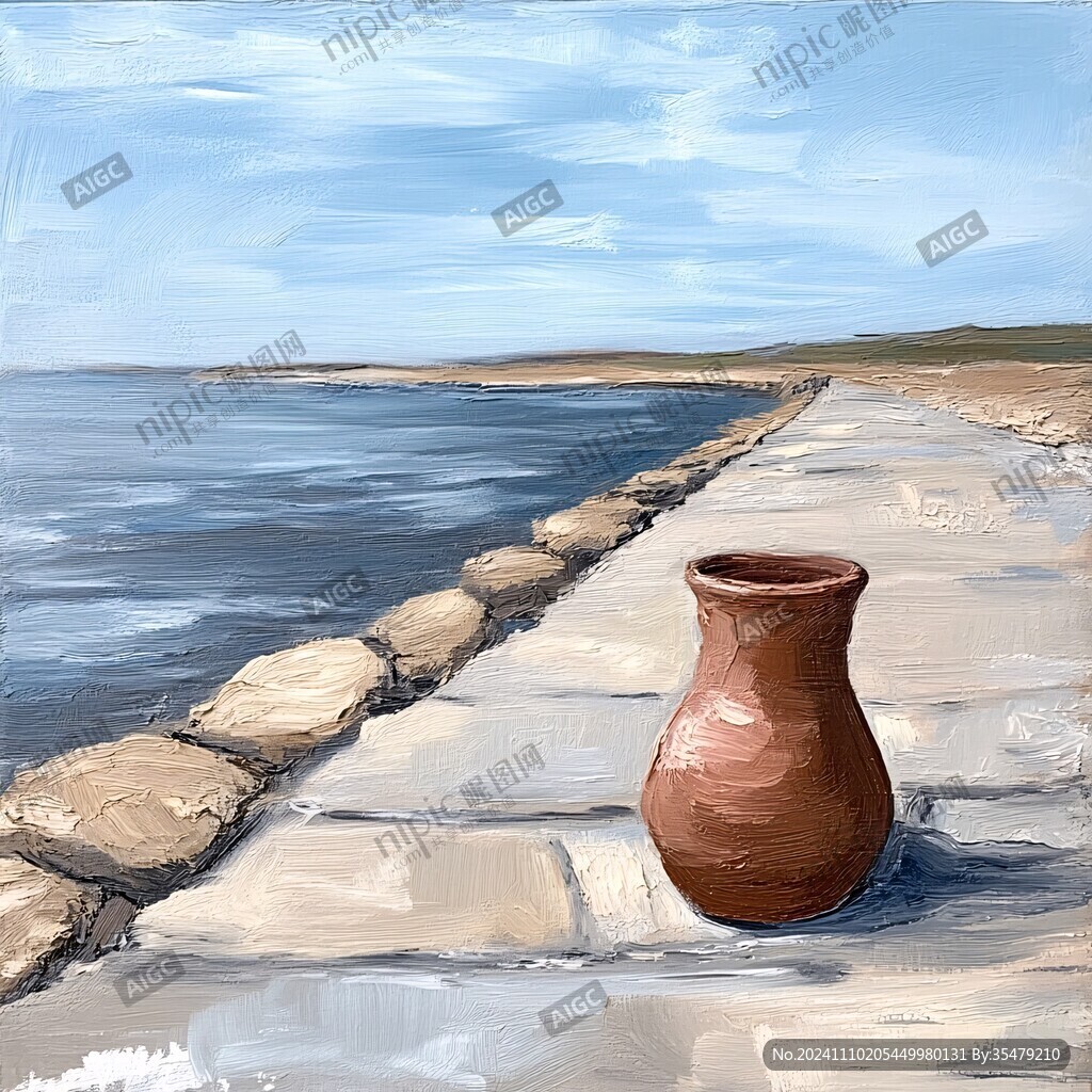 油画地中海