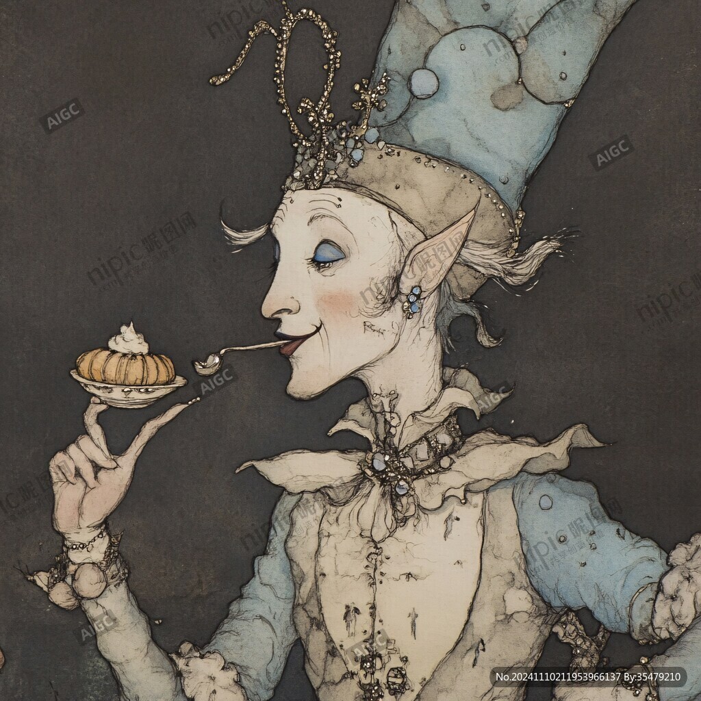 奇幻爱丽斯仙境插画