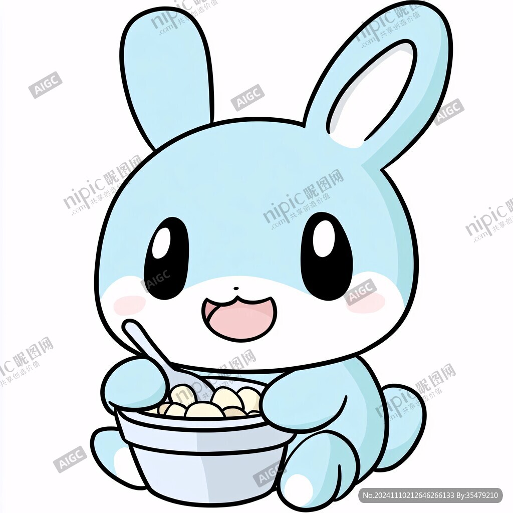 蓝兔吉祥物