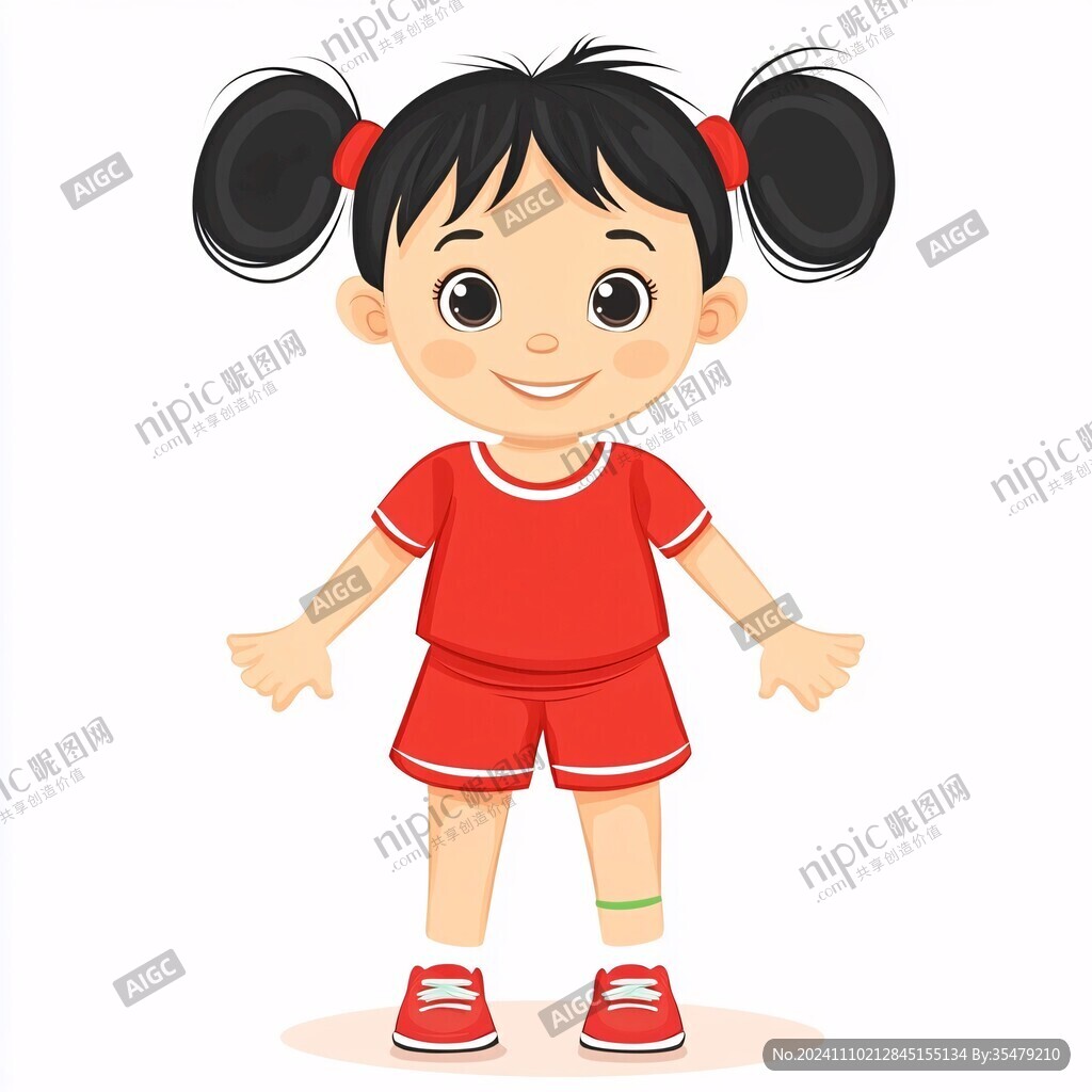 卡通人物卡通小女孩
