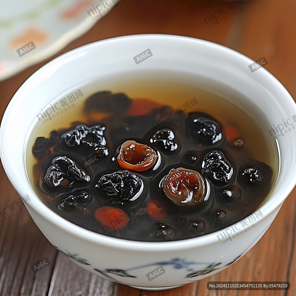 红枣枸杞黑豆汤