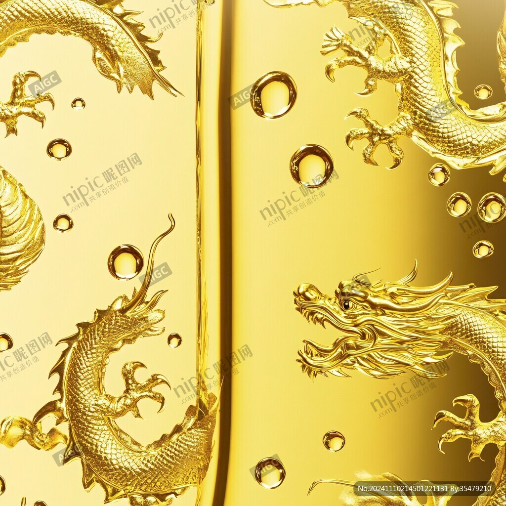 金色龙纹壁纸