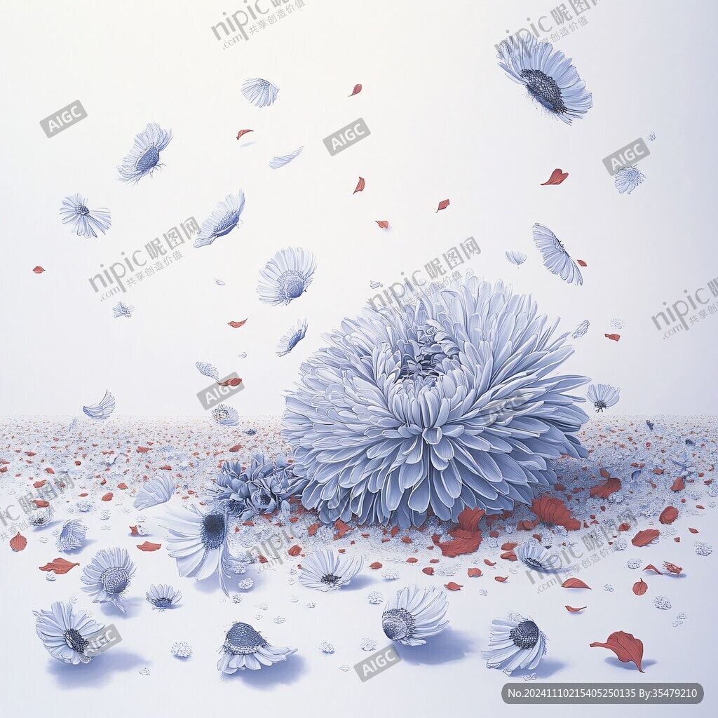 抽象菊花素材