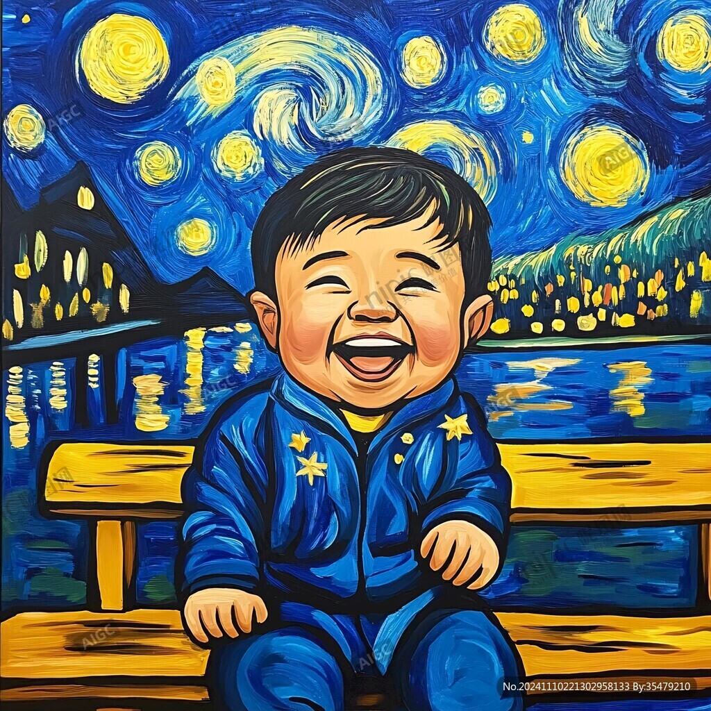 小朋友油画