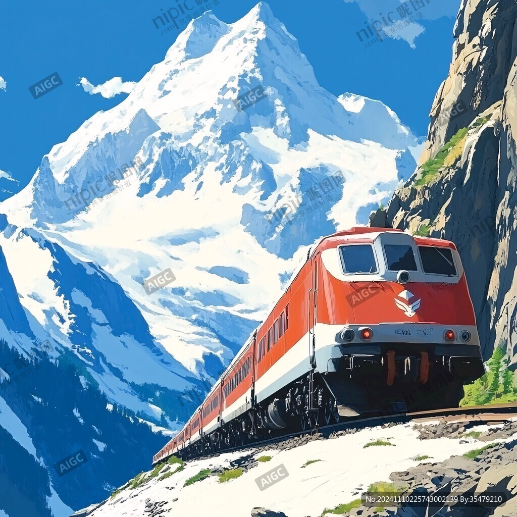 火车旅途风景