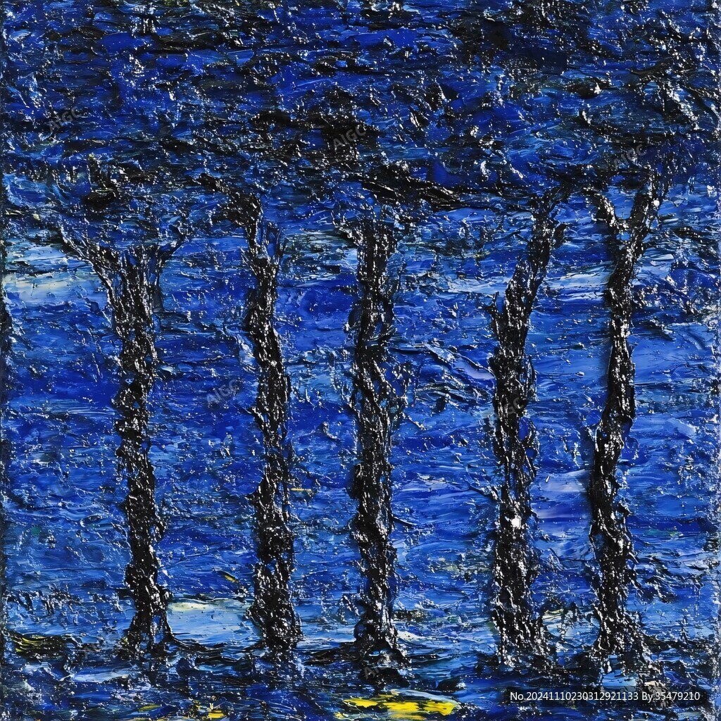厚肌理油画