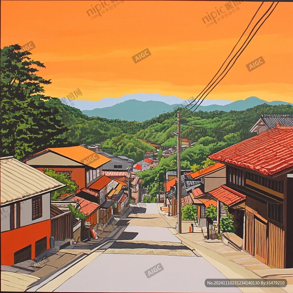 街道竹原竹原景