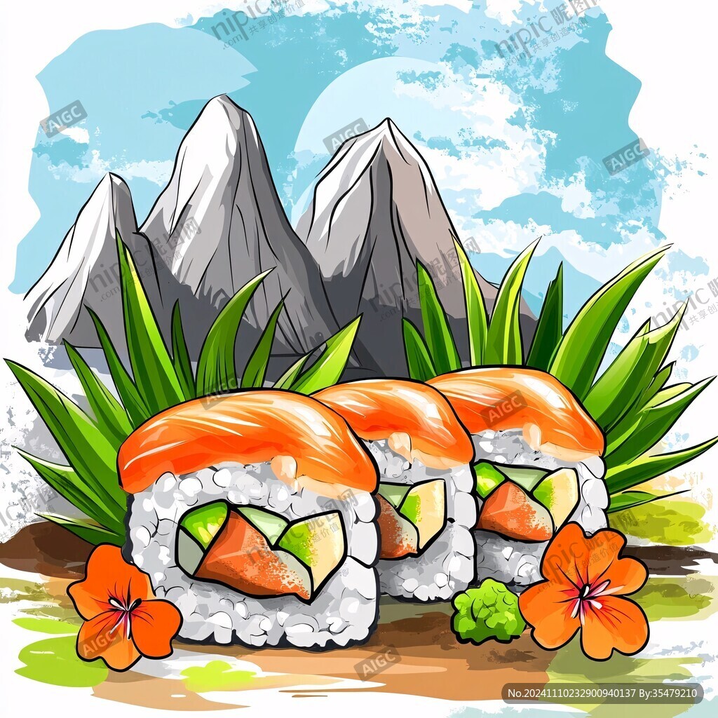 寿司插画