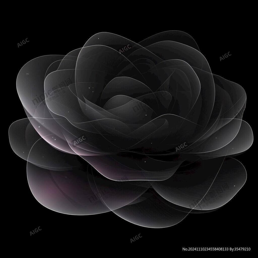 精美抽象特效花