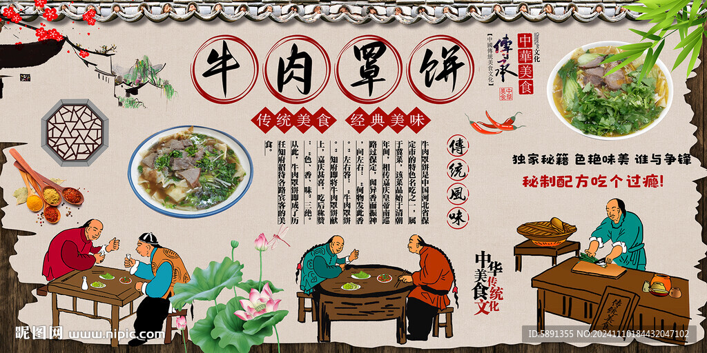 牛肉罩饼