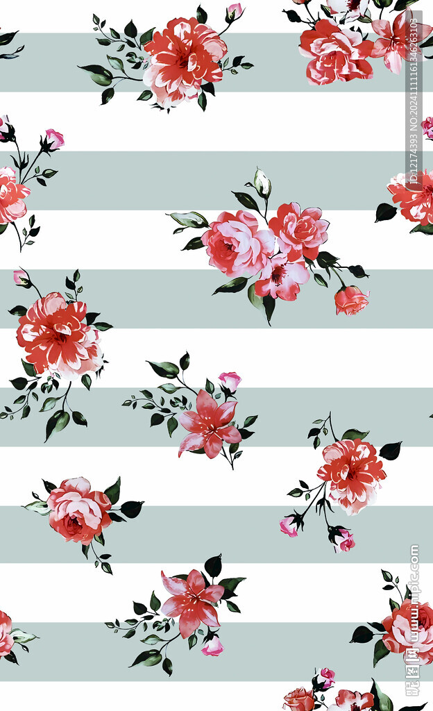 小碎花  手绘花