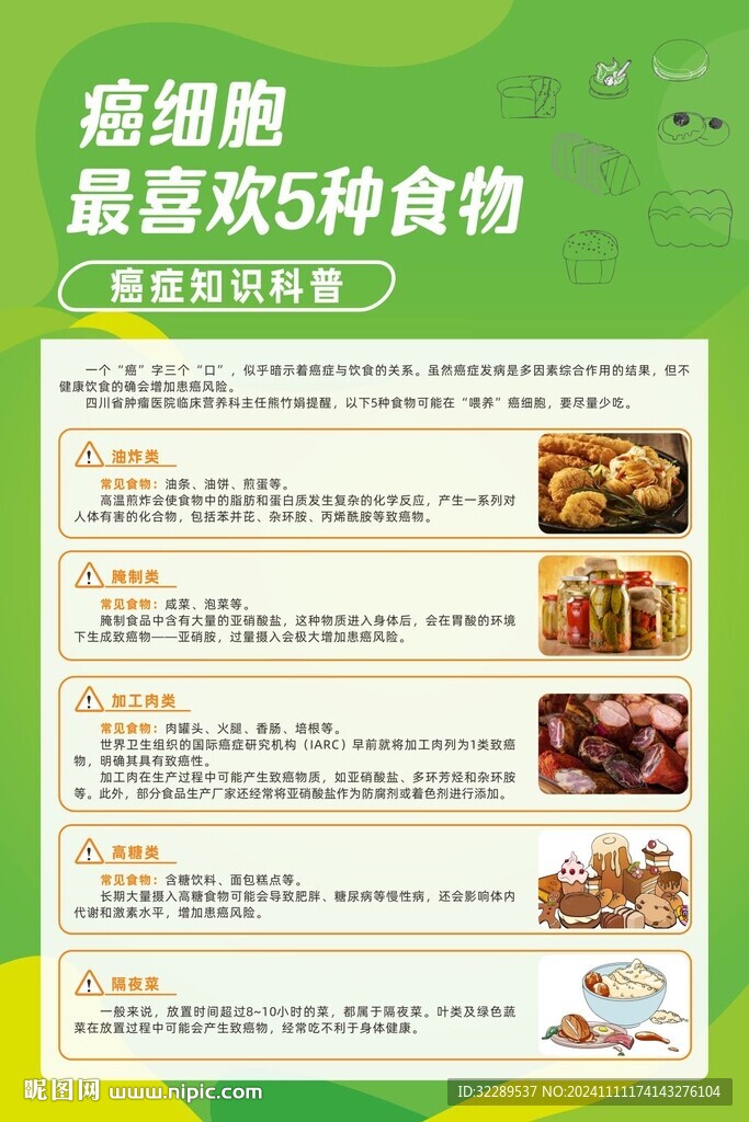 癌细胞最喜欢5种食物