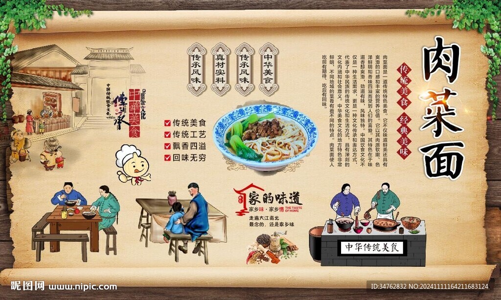 肉菜面
