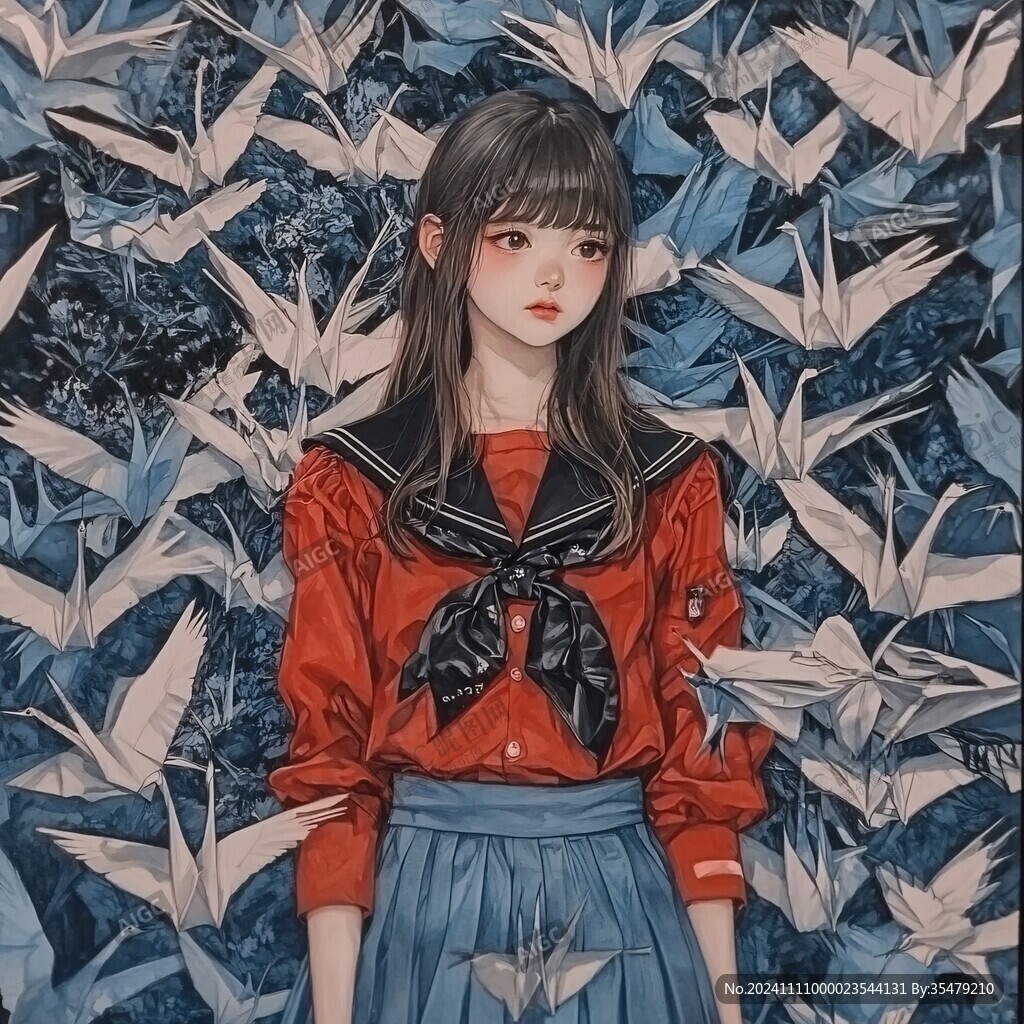 日系少女插画