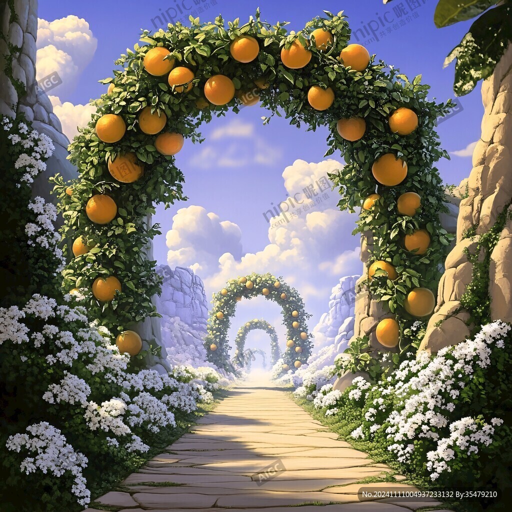 欧式拱门星光主题场景