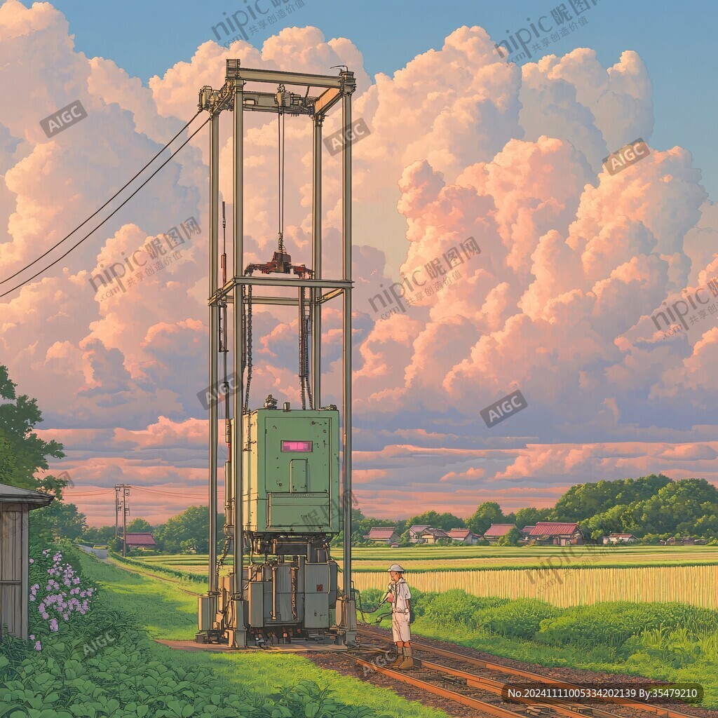日系风景插画