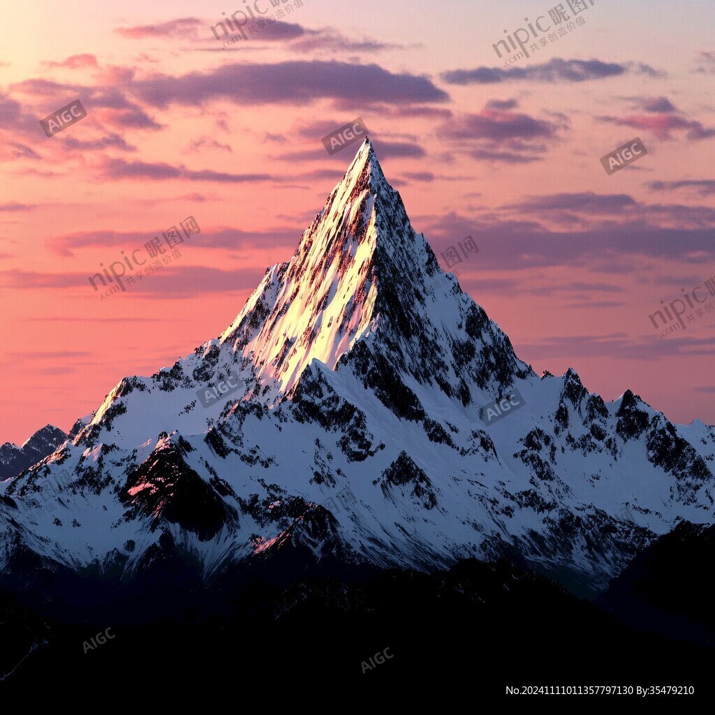 黄昏雪峰