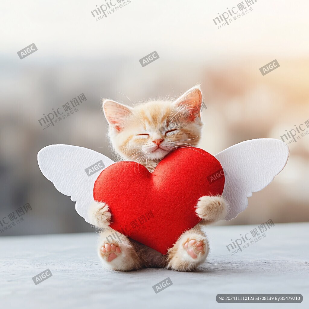 爱心小猫