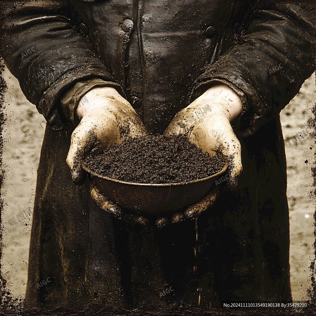 挑农家肥的农民