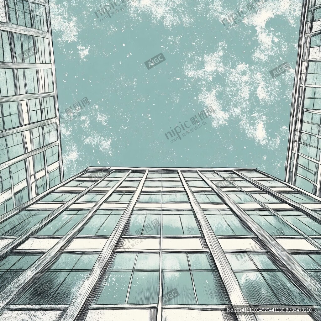 高楼插画