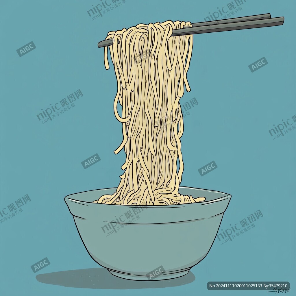 车仔面插画