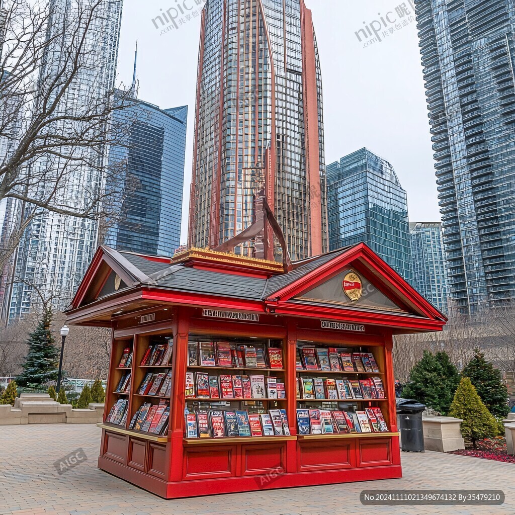 城市街区自助图书馆