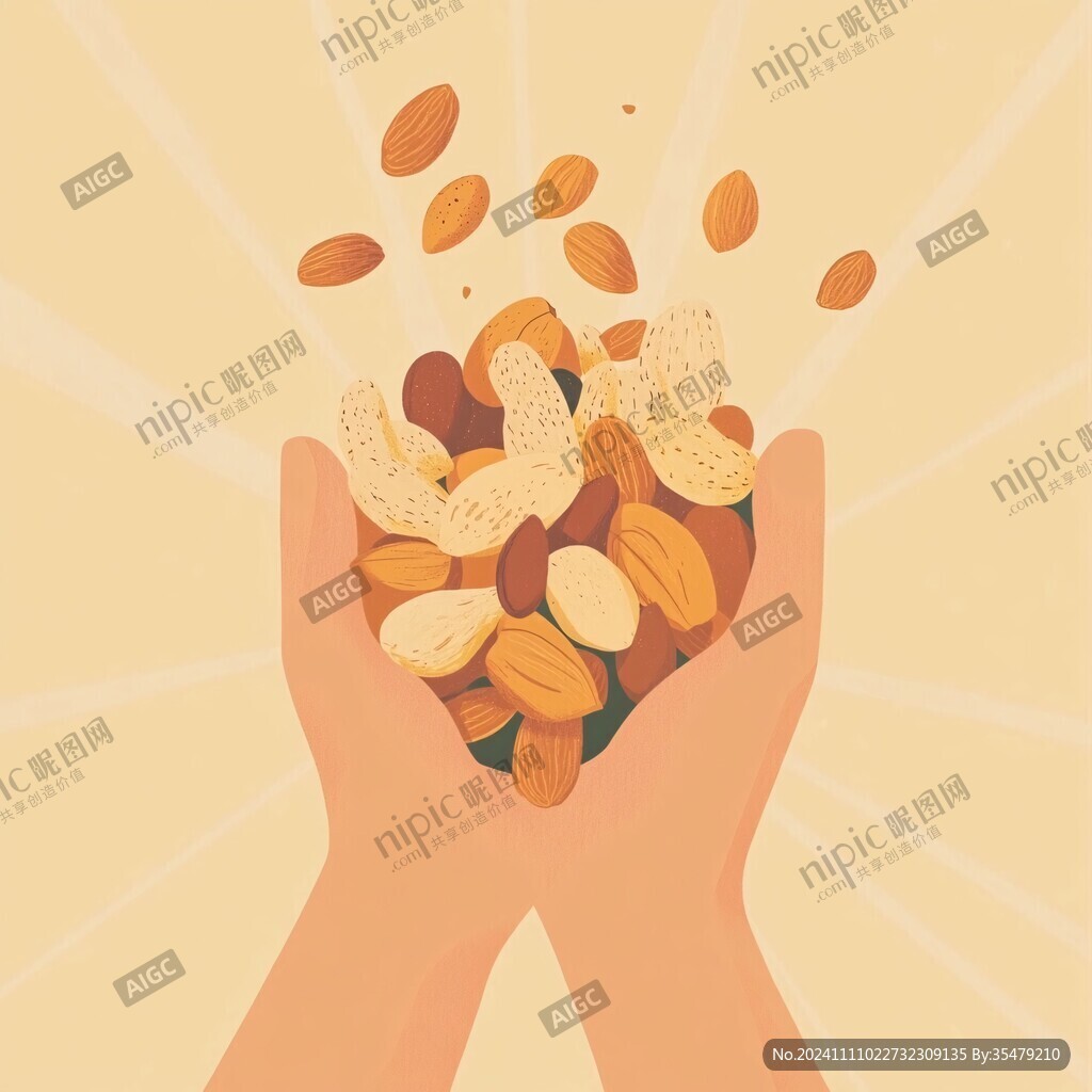 每日坚果插画