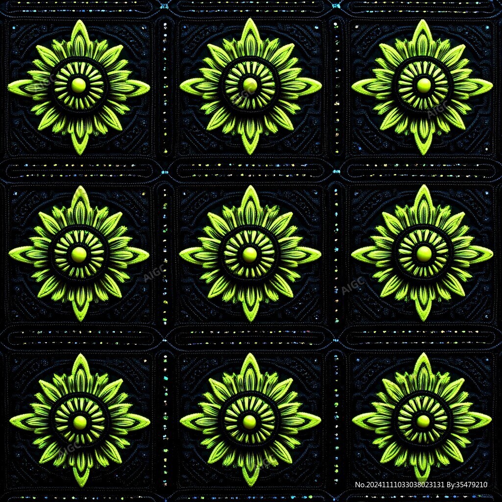 莲花方砖