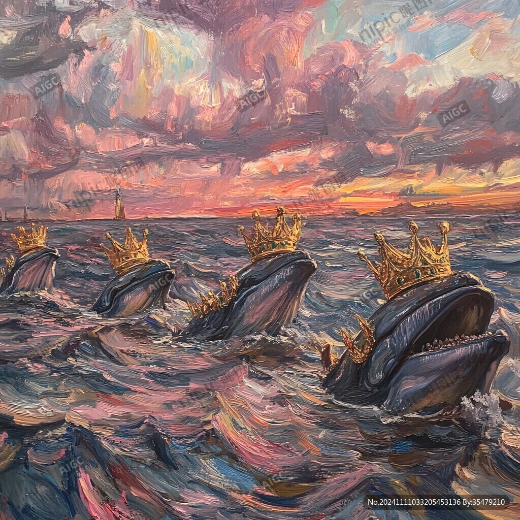 油画海洋