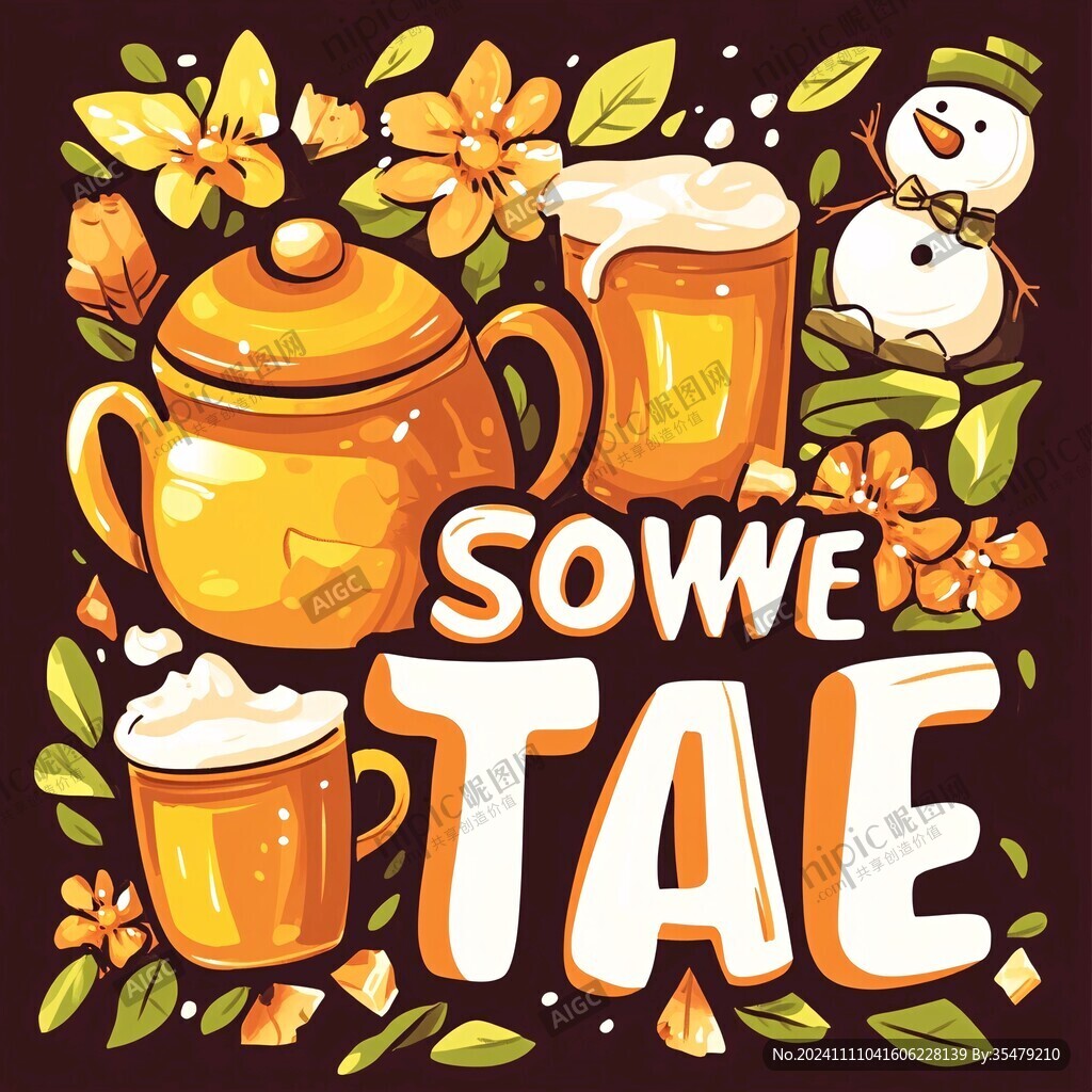 凉茶插画