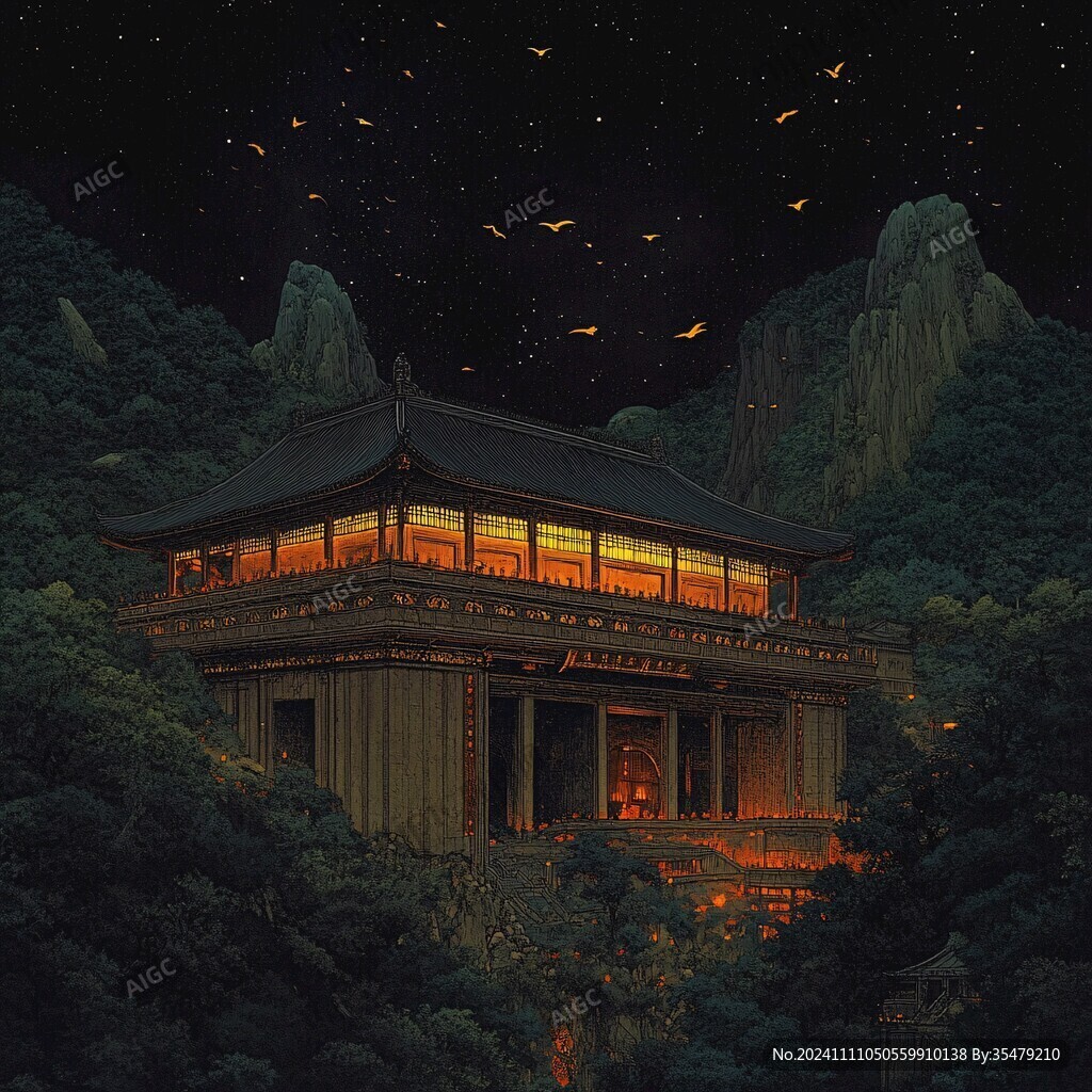 夹镜楼插画
