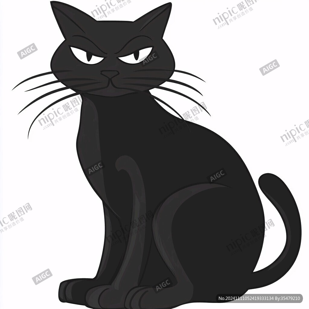 黑猫素材