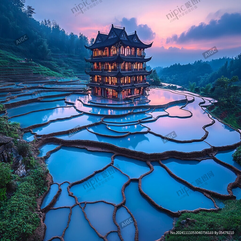 龙脊山顶鸿恩阁平台