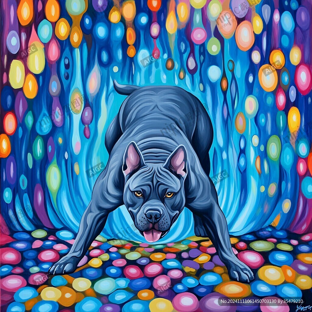 恶霸犬插画
