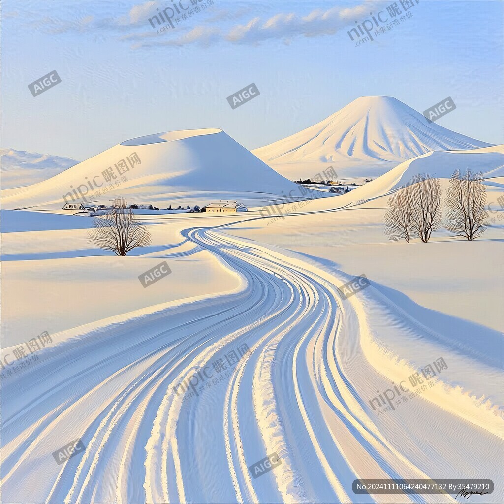 雪原车辙
