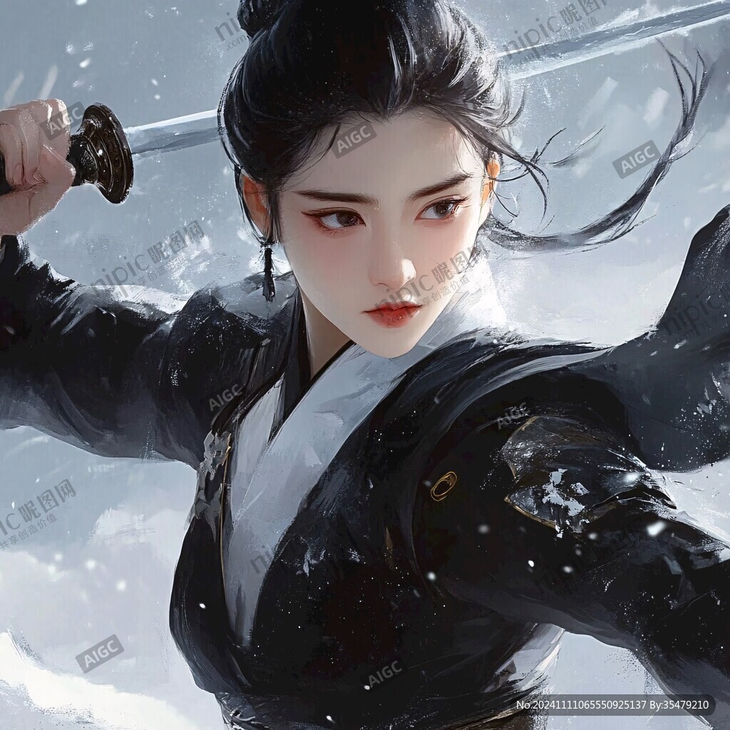 女侠插画