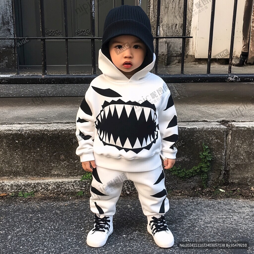 穿恐龙服小孩
