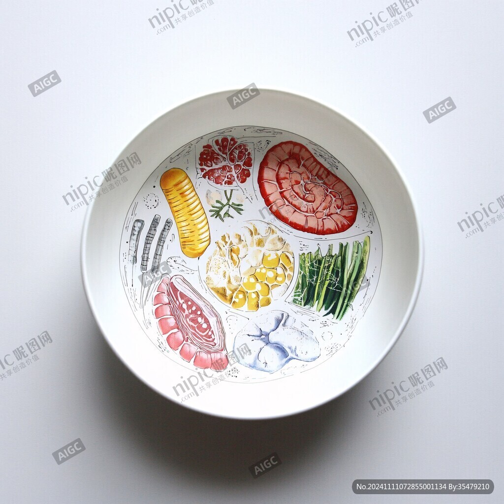 粉彩蔬菜纹盘
