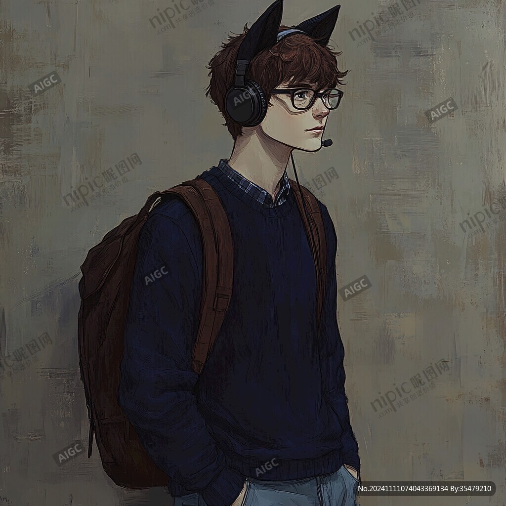 男生插画