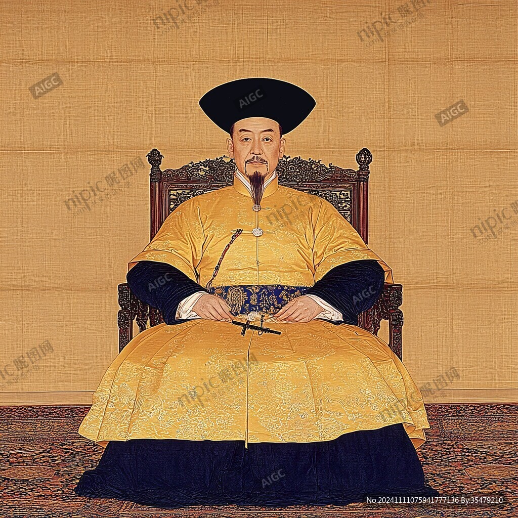 清代大臣朝服像
