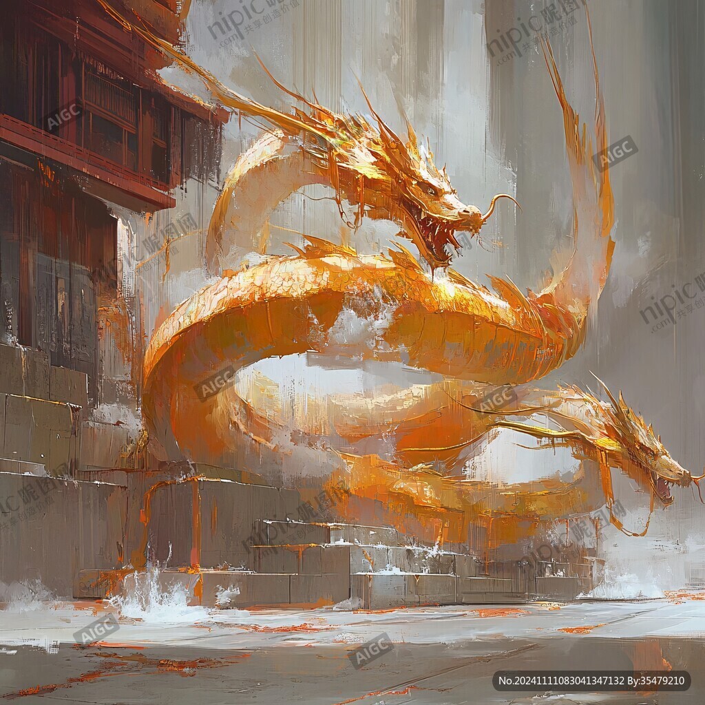 板绘龙