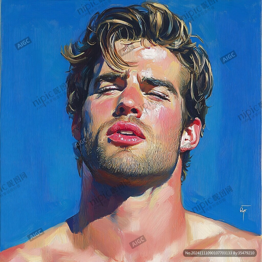 丙烯肖像画